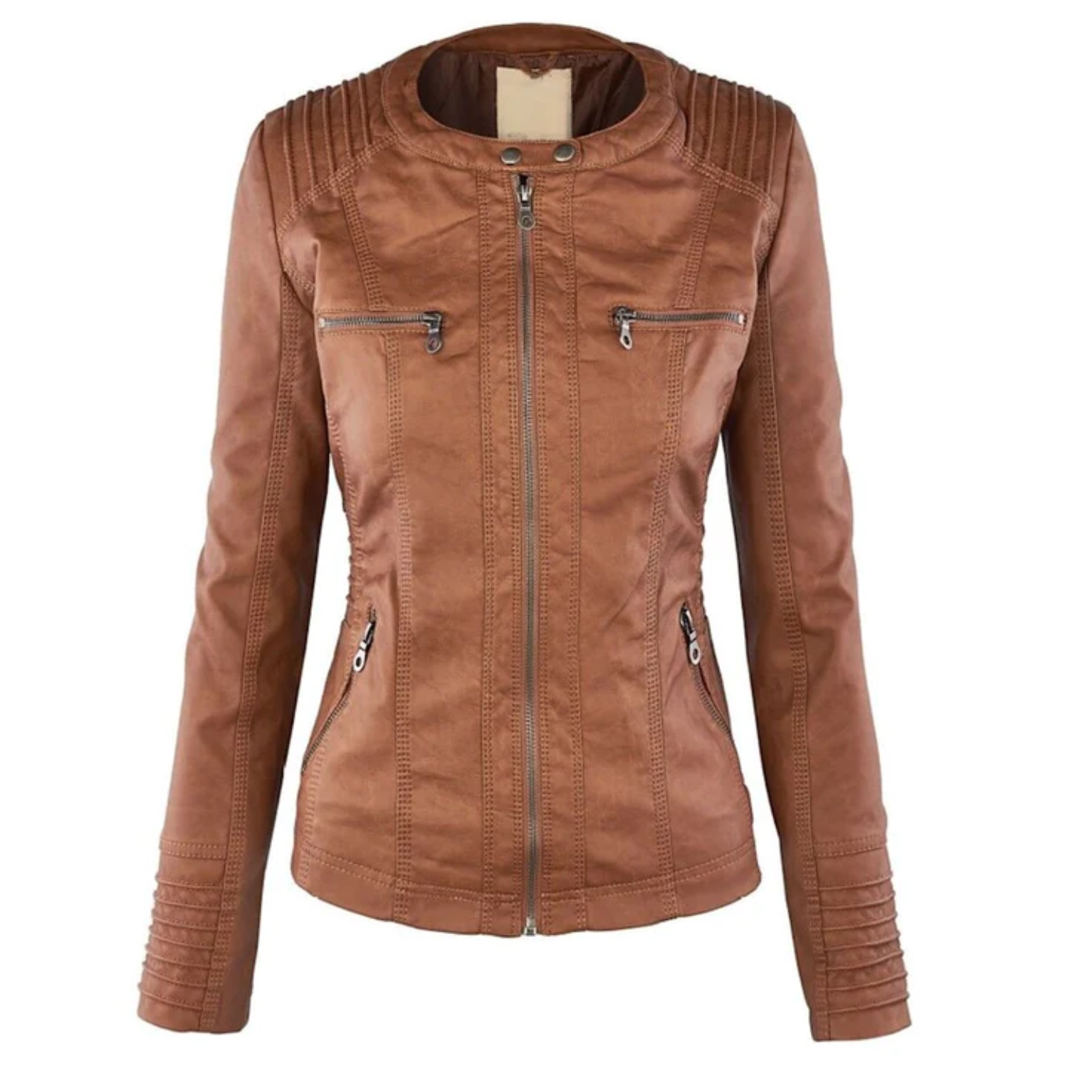 Lotte | Stylish Hooded Leather Jacket for Women