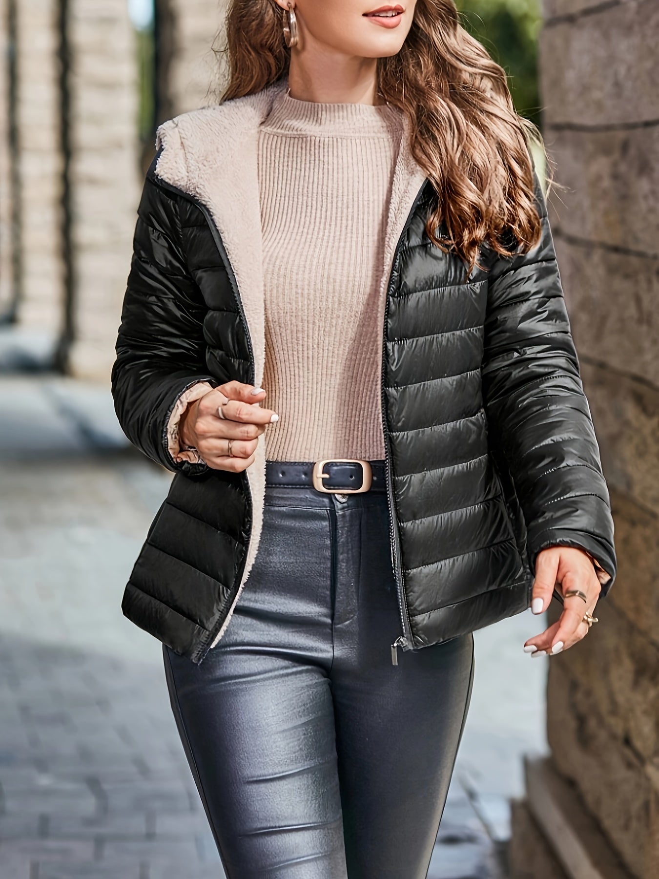 Lotte | Hooded Long Down Jacket