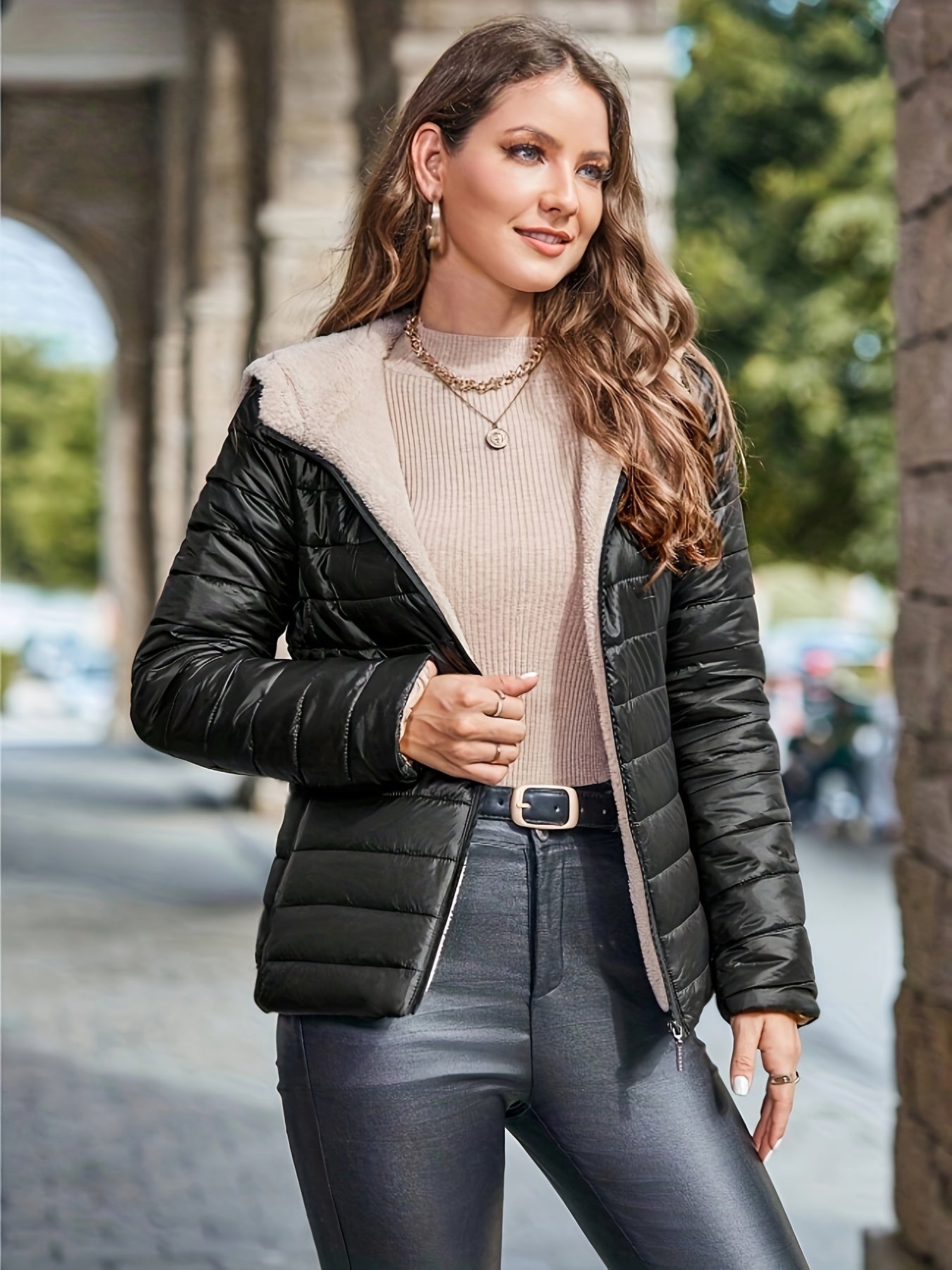 Lotte | Hooded Long Down Jacket