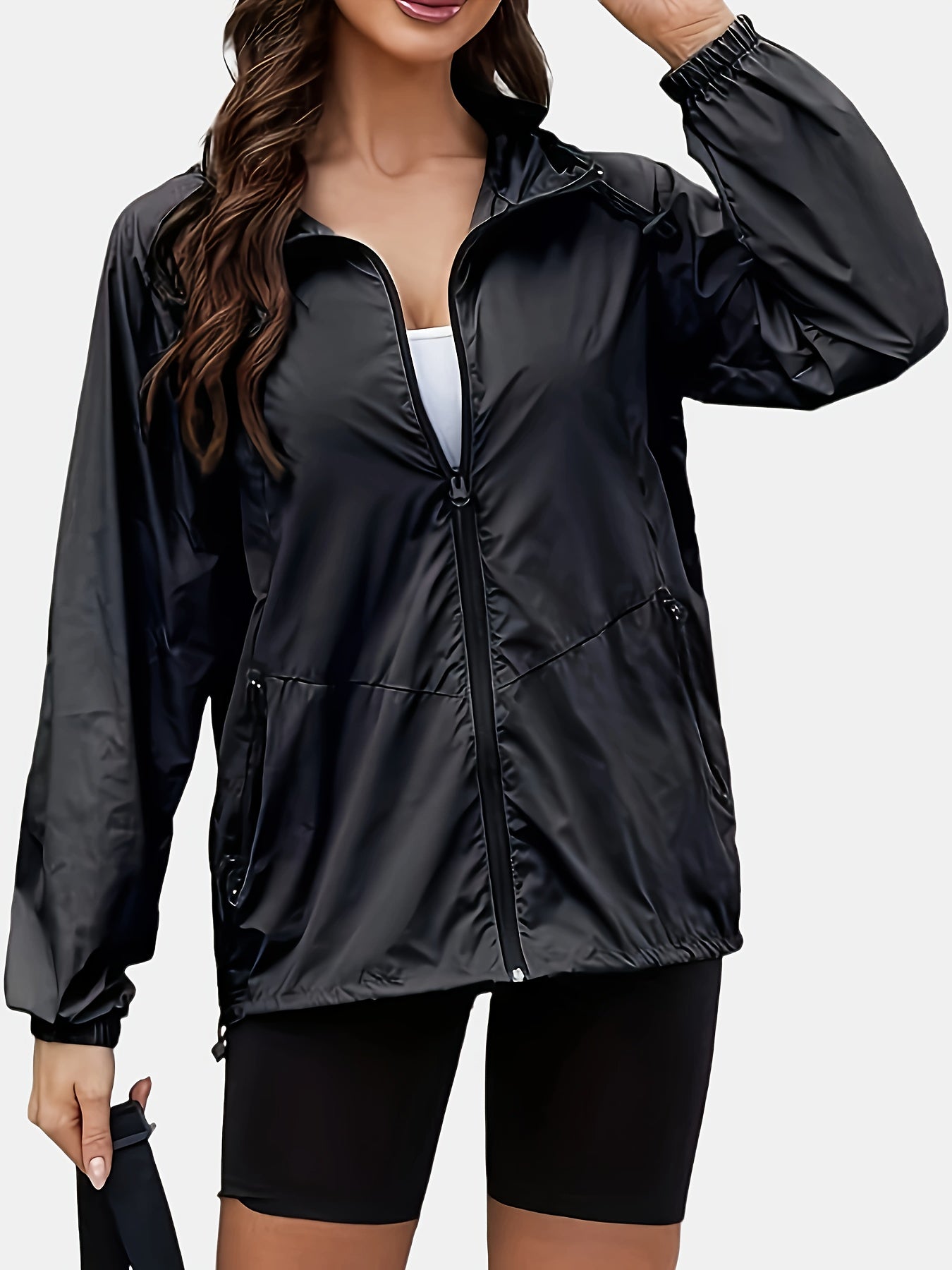 Lotte | Hooded Plus Size Sports Jacket