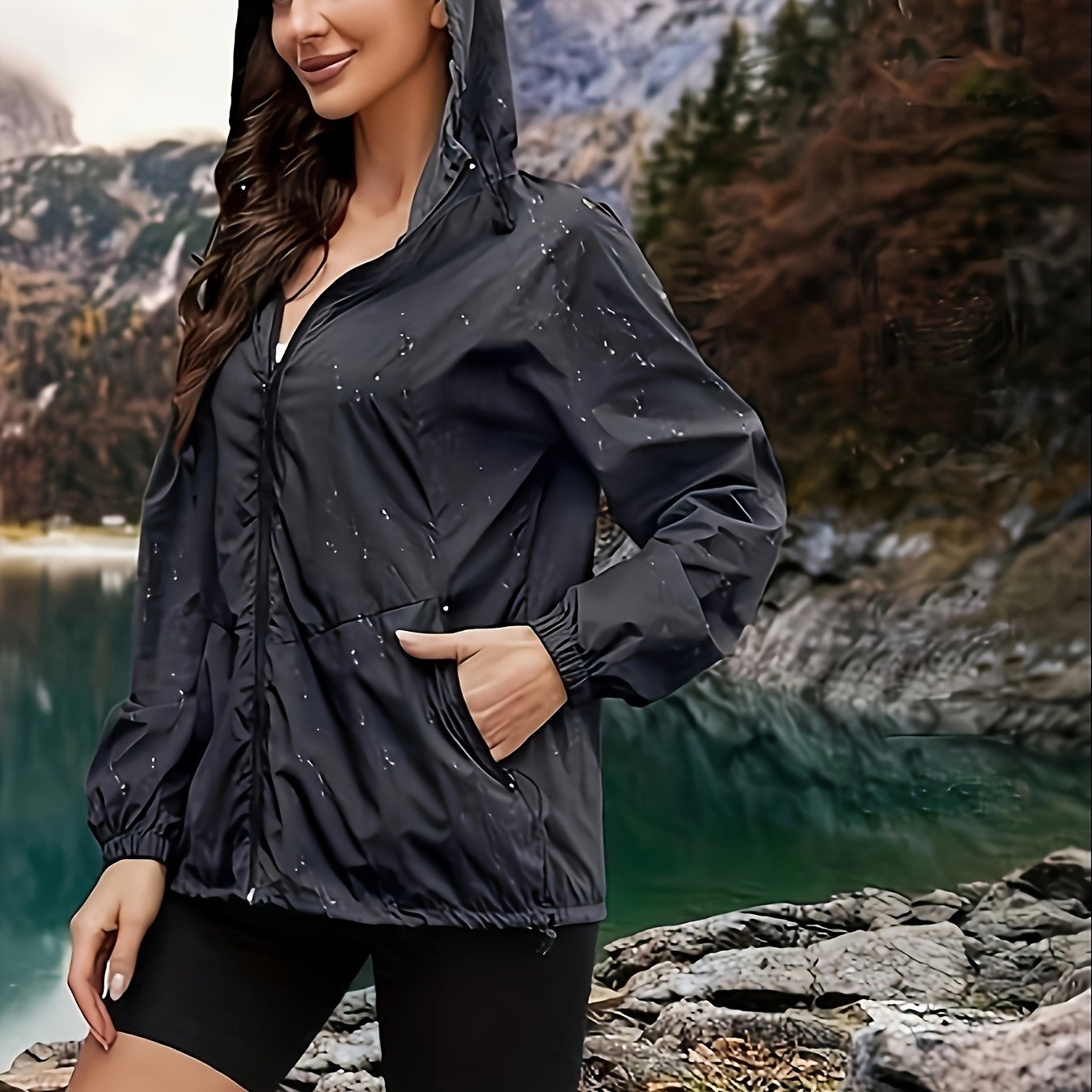 Lotte | Hooded Plus Size Sports Jacket