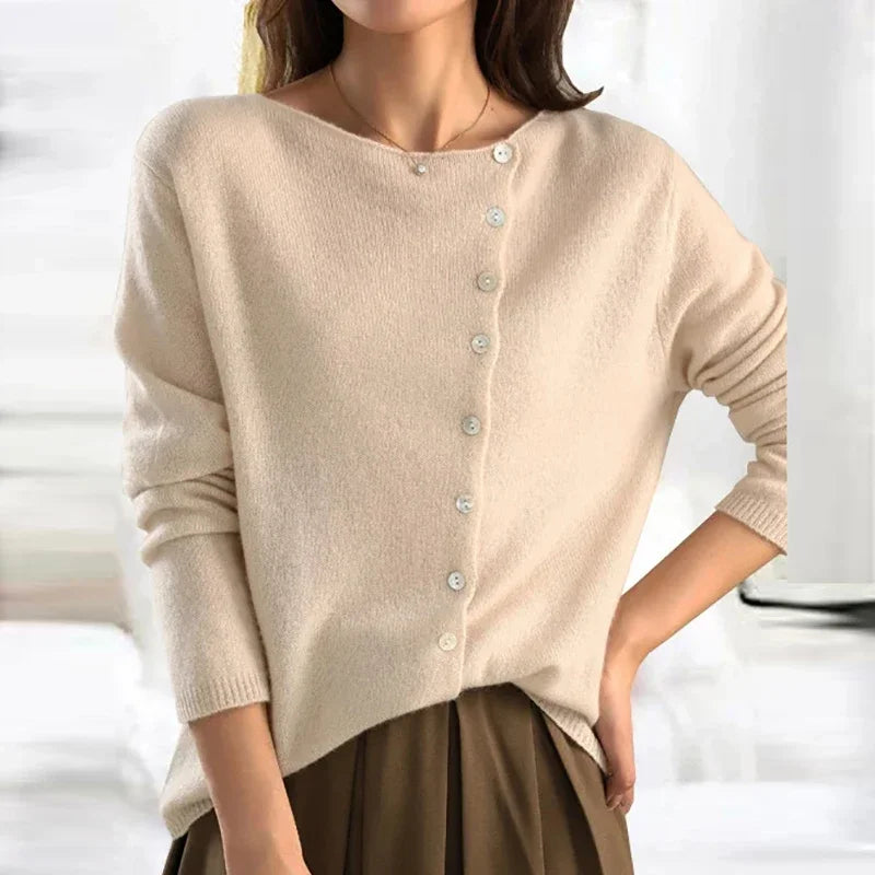 Lotte | Chic Sweater Featuring Trendy Button Closure