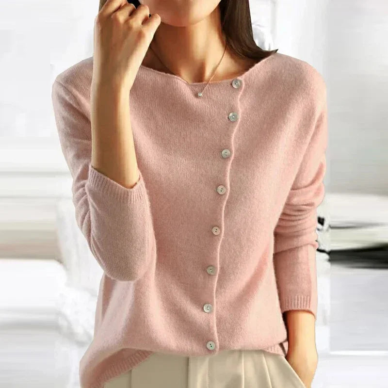 Lotte | Chic Sweater Featuring Trendy Button Closure