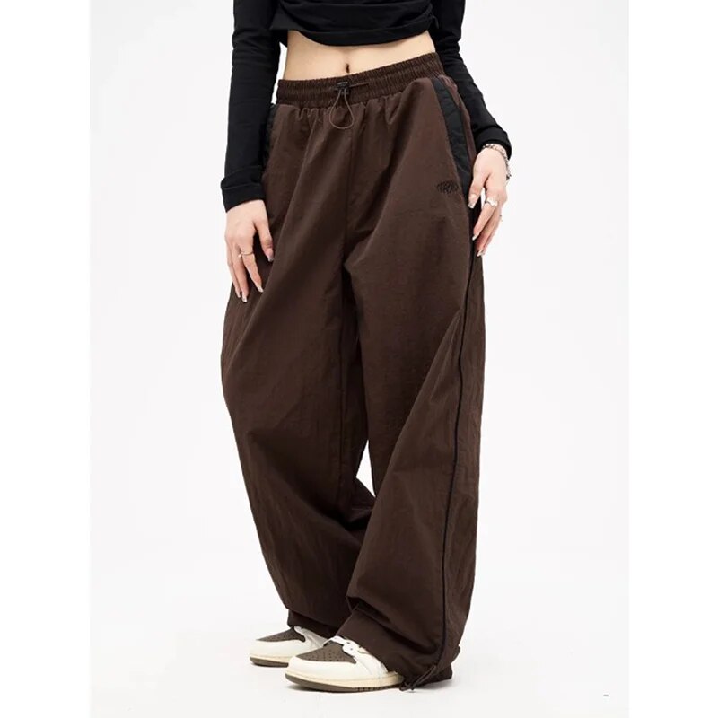Lune | Vintage-Inspired Wide Leg Trousers with Adjustable Drawstring