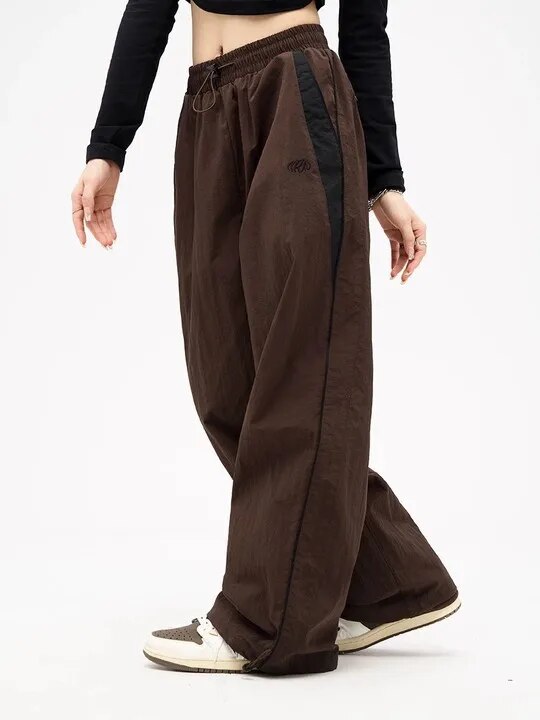 Lune | Vintage-Inspired Wide Leg Trousers with Adjustable Drawstring