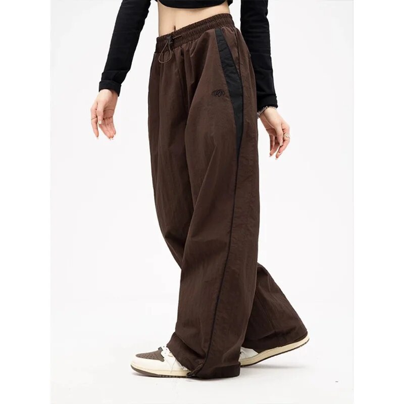 Lune | Vintage-Inspired Wide Leg Trousers with Adjustable Drawstring