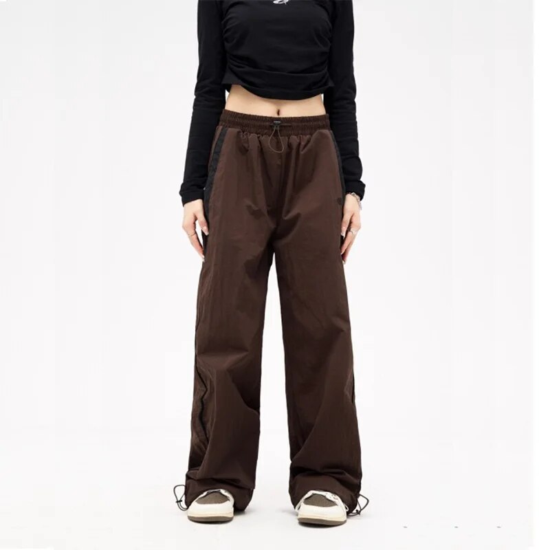Lune | Vintage-Inspired Wide Leg Trousers with Adjustable Drawstring