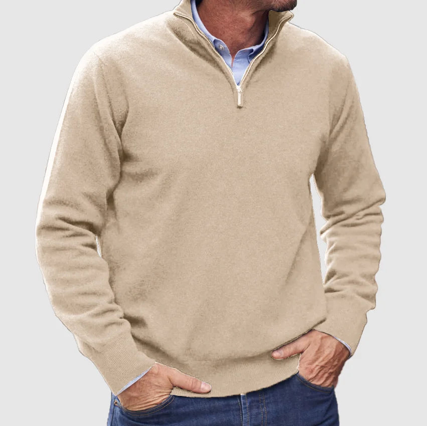 Matteo | Italian Cashmere Men's Zip Sweater