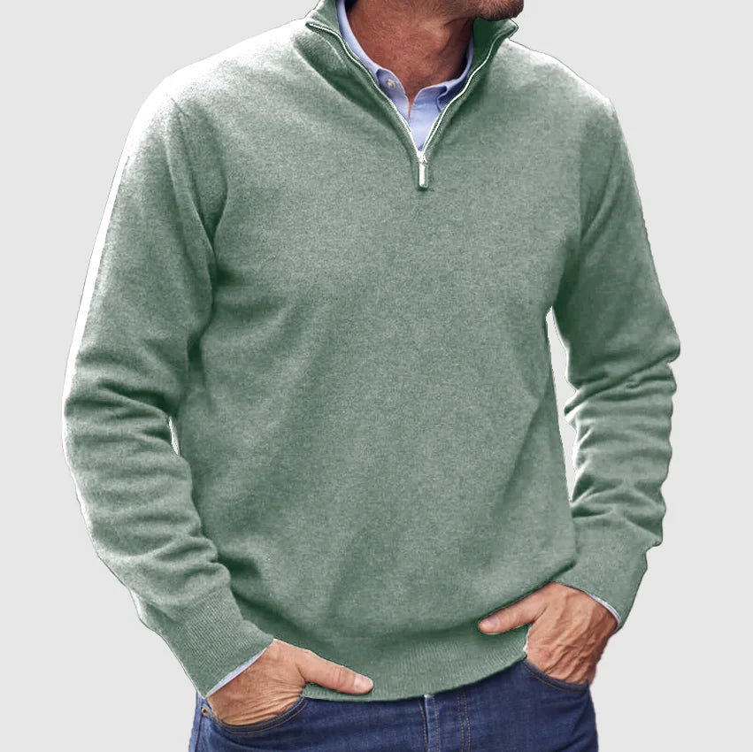 Matteo | Italian Cashmere Men's Zip Sweater