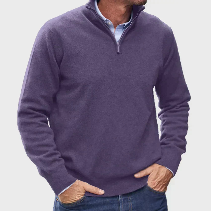 Matteo | Italian Cashmere Men's Zip Sweater