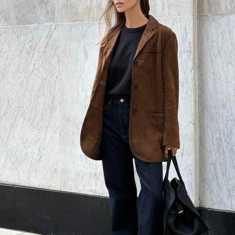 Nina | Stylish Suede Women's Jacket