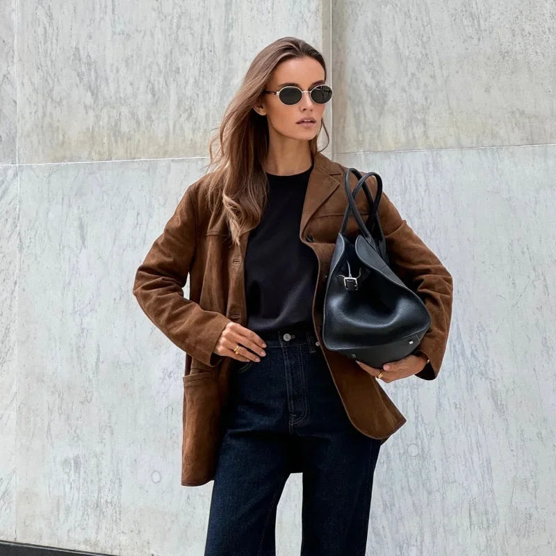 Nina | Stylish Suede Women's Jacket