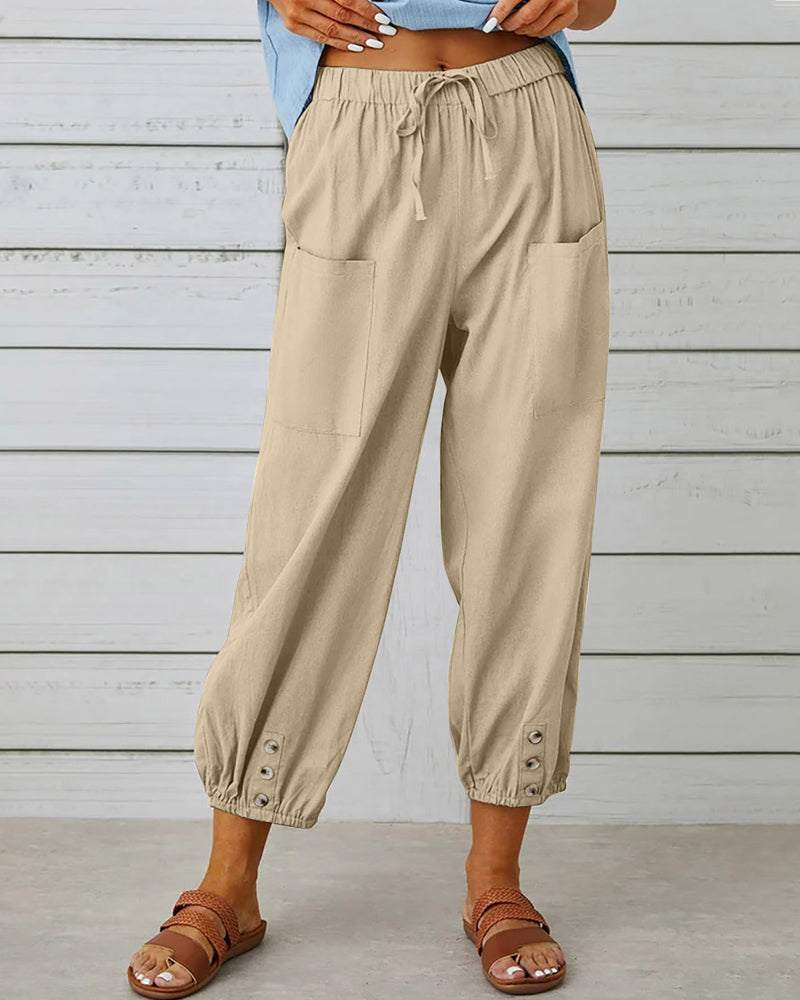 Nina | High-Waisted Loose Fit Trousers
