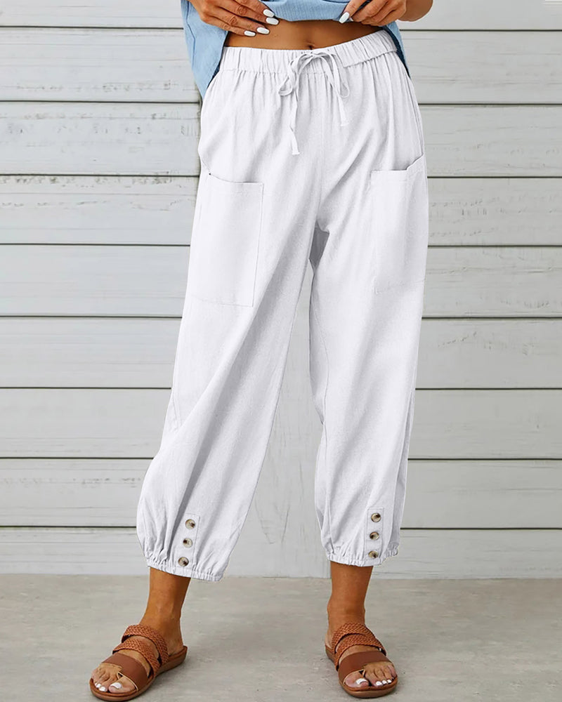 Nina | High-Waisted Loose Fit Trousers