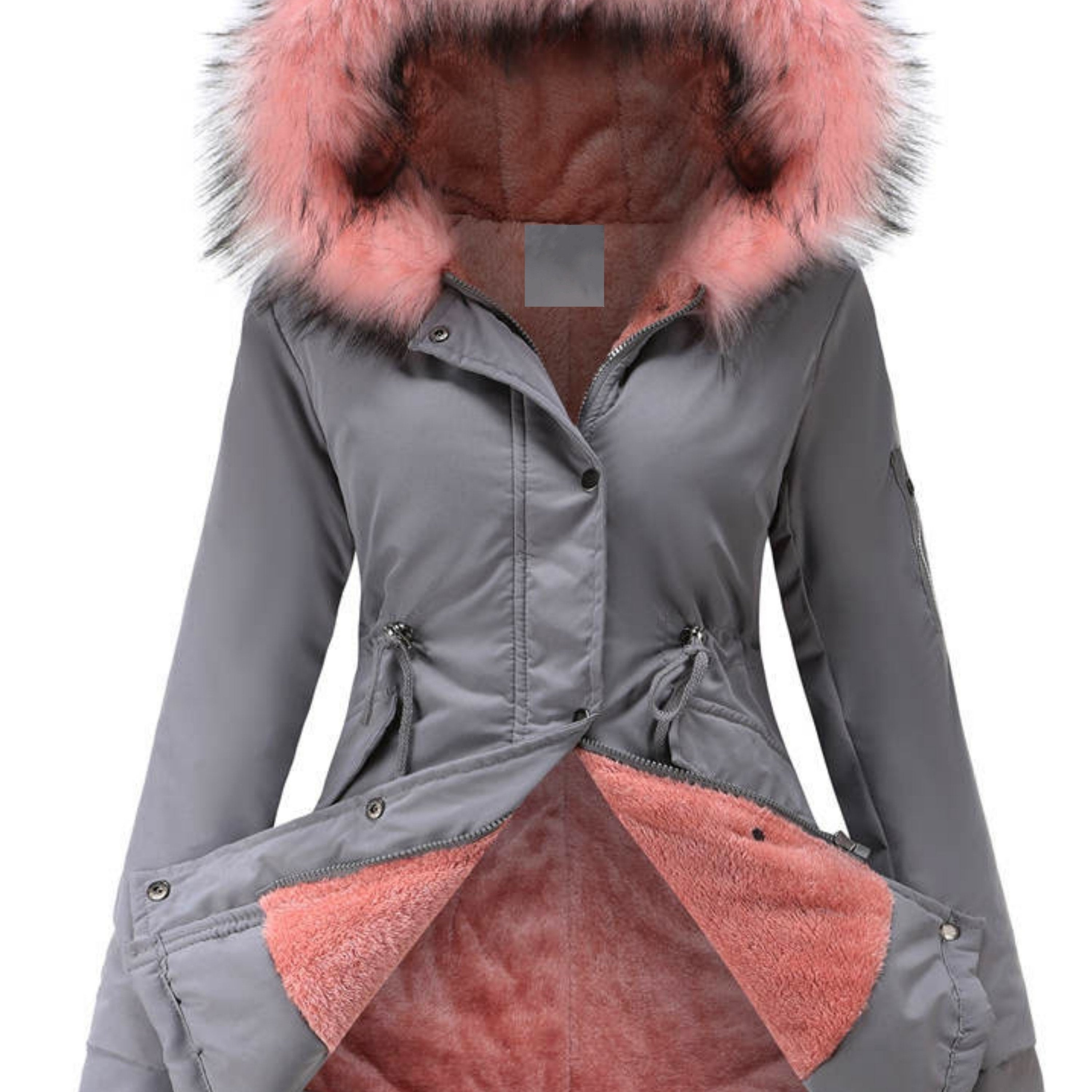Nina | Cozy Zip-Up Fuzzy Hoodie Parka
