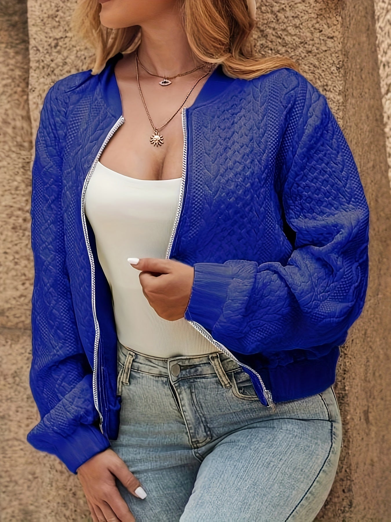 Nina | Quilted Bomber Jacket