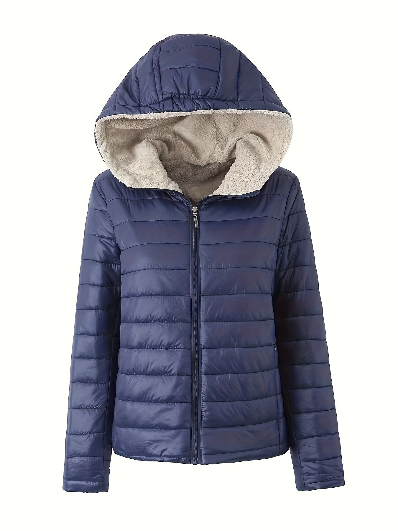 Nina | Cozy Puffer Jacket with Zip Closure and Faux Fur Lining