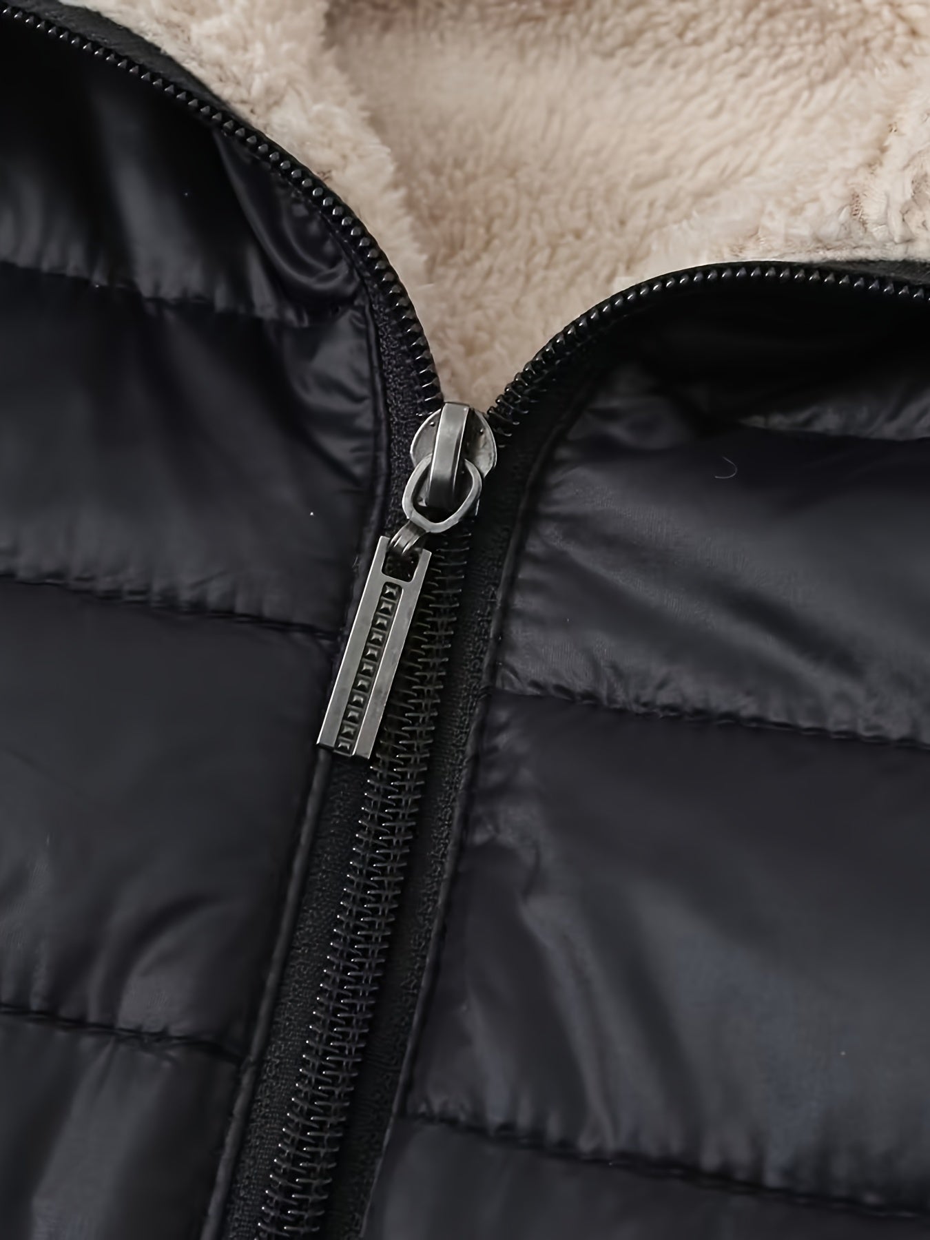 Nina | Cozy Puffer Jacket with Zip Closure and Faux Fur Lining
