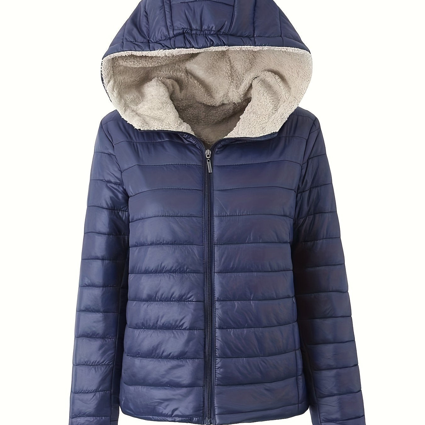 Nina | Cozy Puffer Jacket with Zip Closure and Faux Fur Lining