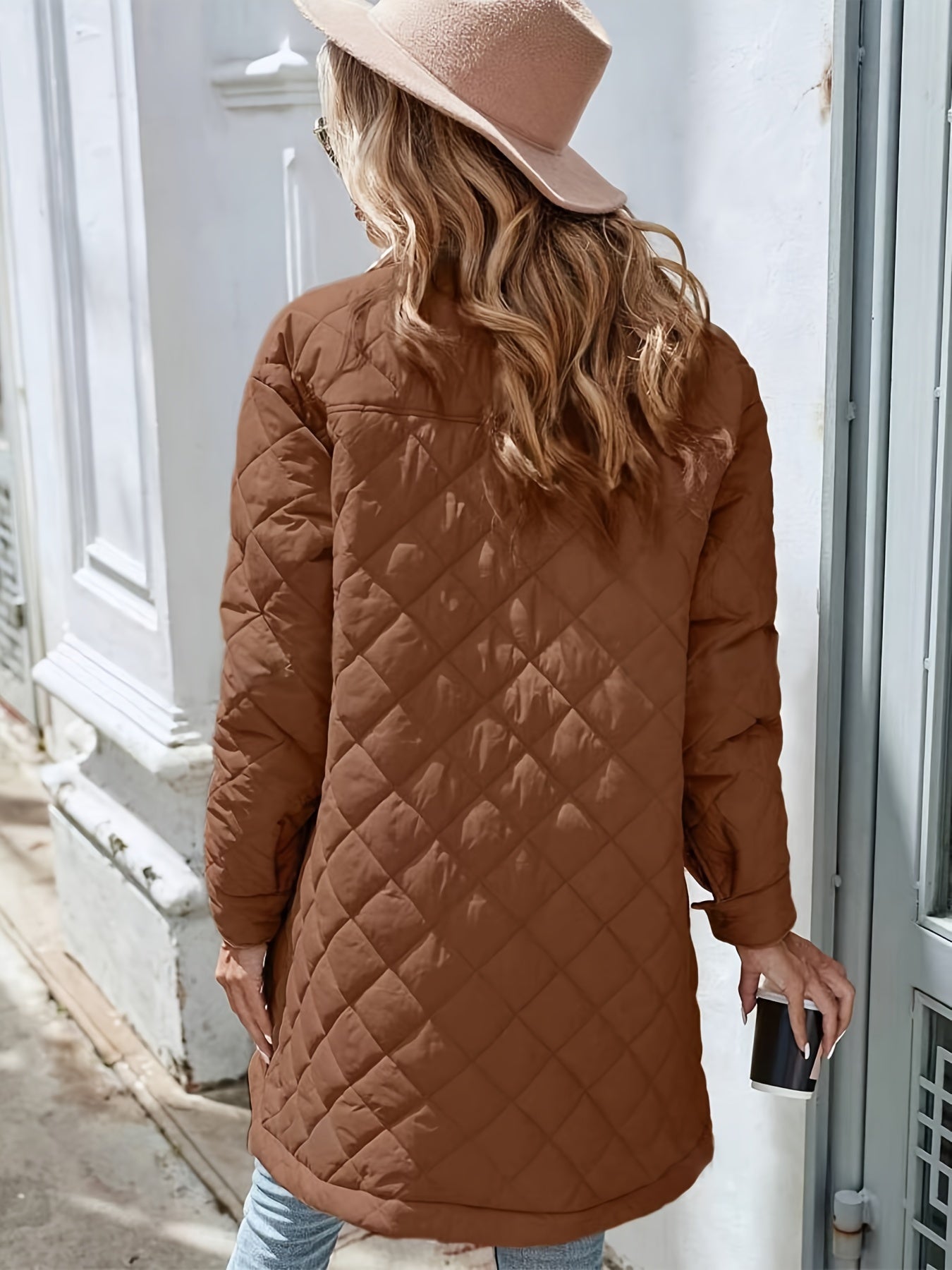 Noa | Solid Color Padded Puffy Jacket