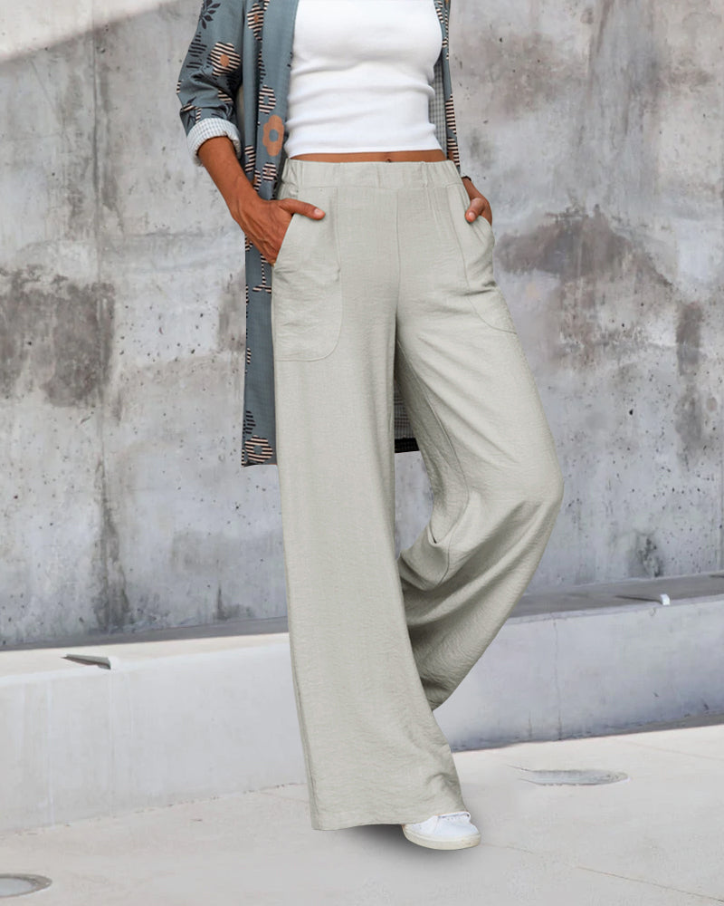 Classic High-Waisted Trousers