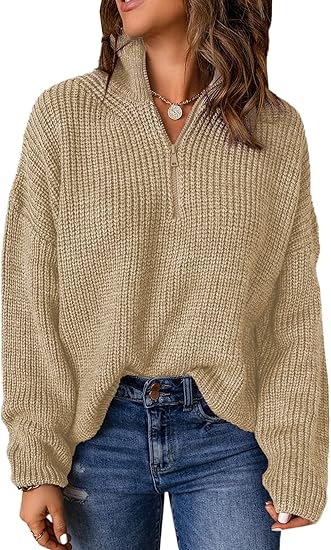 V-Neck Polo Sweater