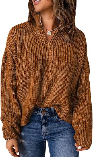 V-Neck Polo Sweater