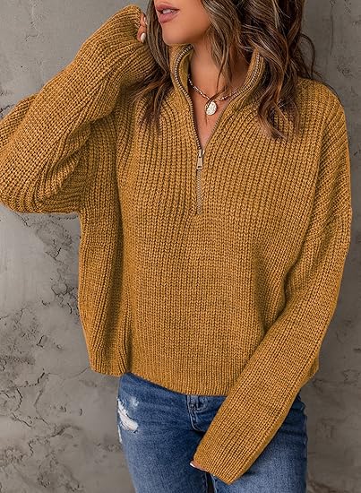 V-Neck Polo Sweater