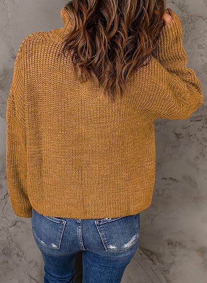 V-Neck Polo Sweater