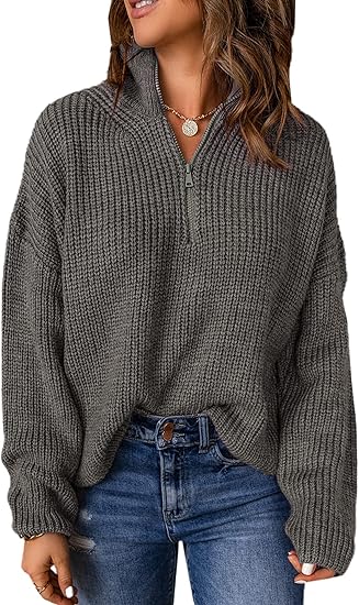 V-Neck Polo Sweater