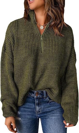 V-Neck Polo Sweater