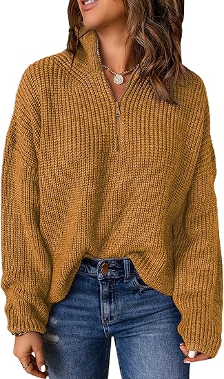 V-Neck Polo Sweater