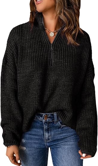 V-Neck Polo Sweater
