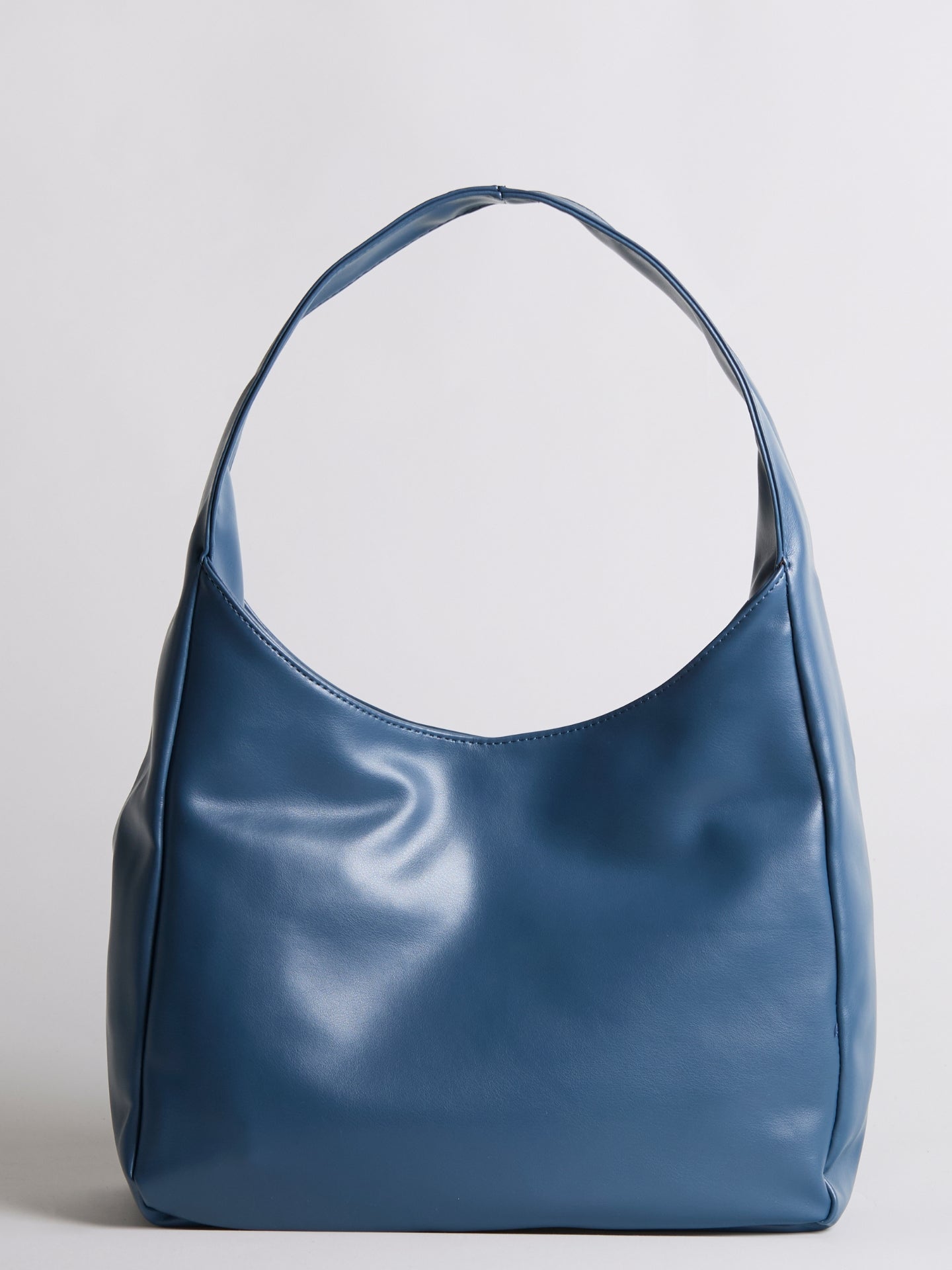 Simple Vegan Hobo Shoulder Bag - Empty Design