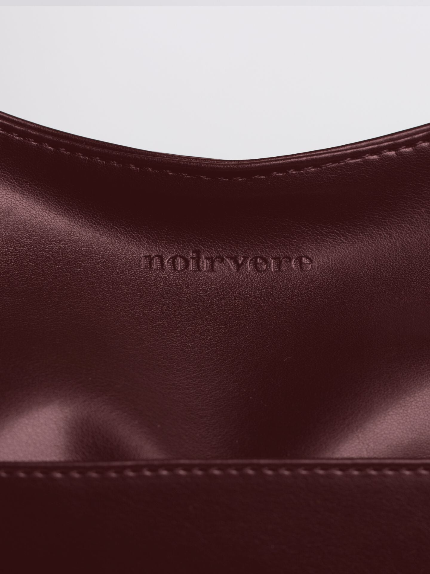 Simple Vegan Hobo Shoulder Bag - Empty Design