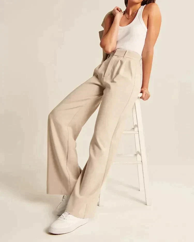 Saskia | High-Waisted Wide-Leg Pants