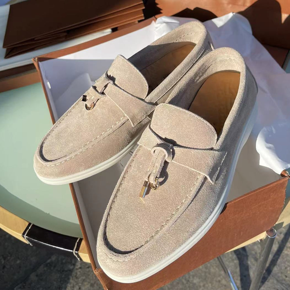 Zina - Women's Suede Loafers