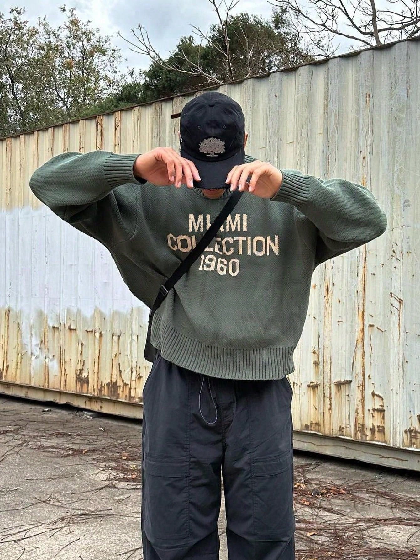 Sem | Men's Knitted Round Neck Jumper in American Street Style