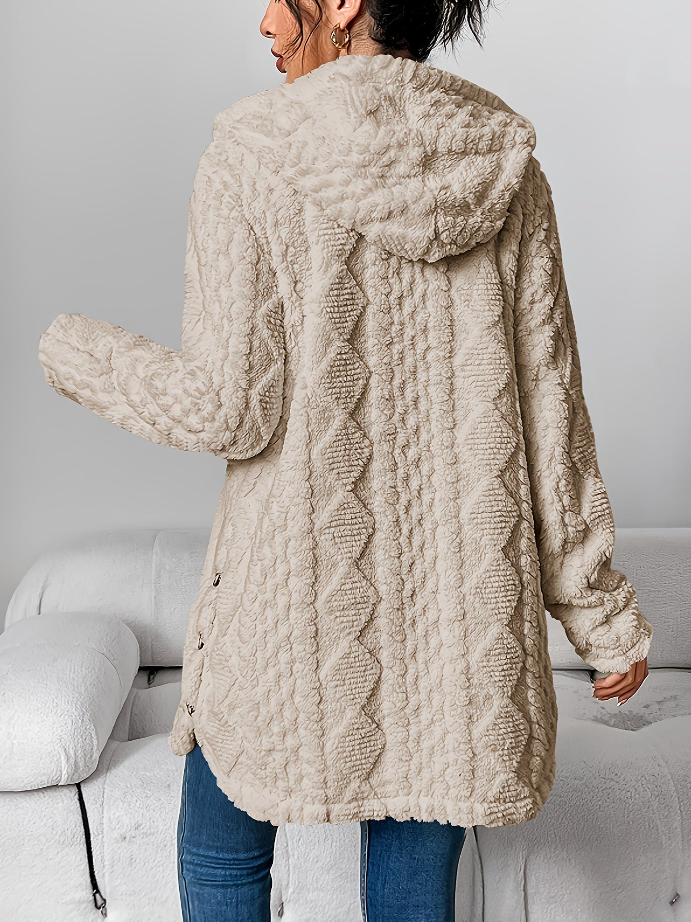 Sophie | Cozy Teddy Hoodie Coat