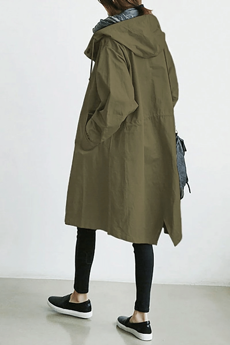 Stella | Women's Hooded Button-Up Windbreaker