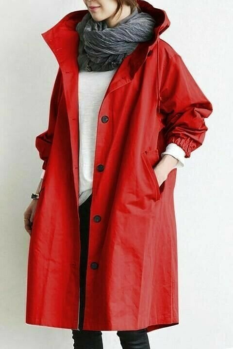 Stella | Women's Hooded Button-Up Windbreaker