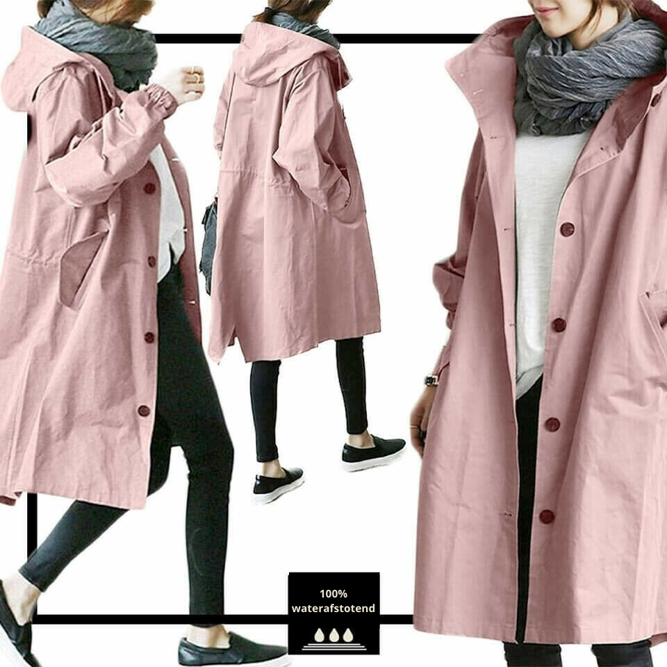 Stella | Women's Hooded Button-Up Windbreaker