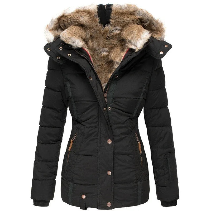 Tommy | Women's Collared Jacket with Faux Fur