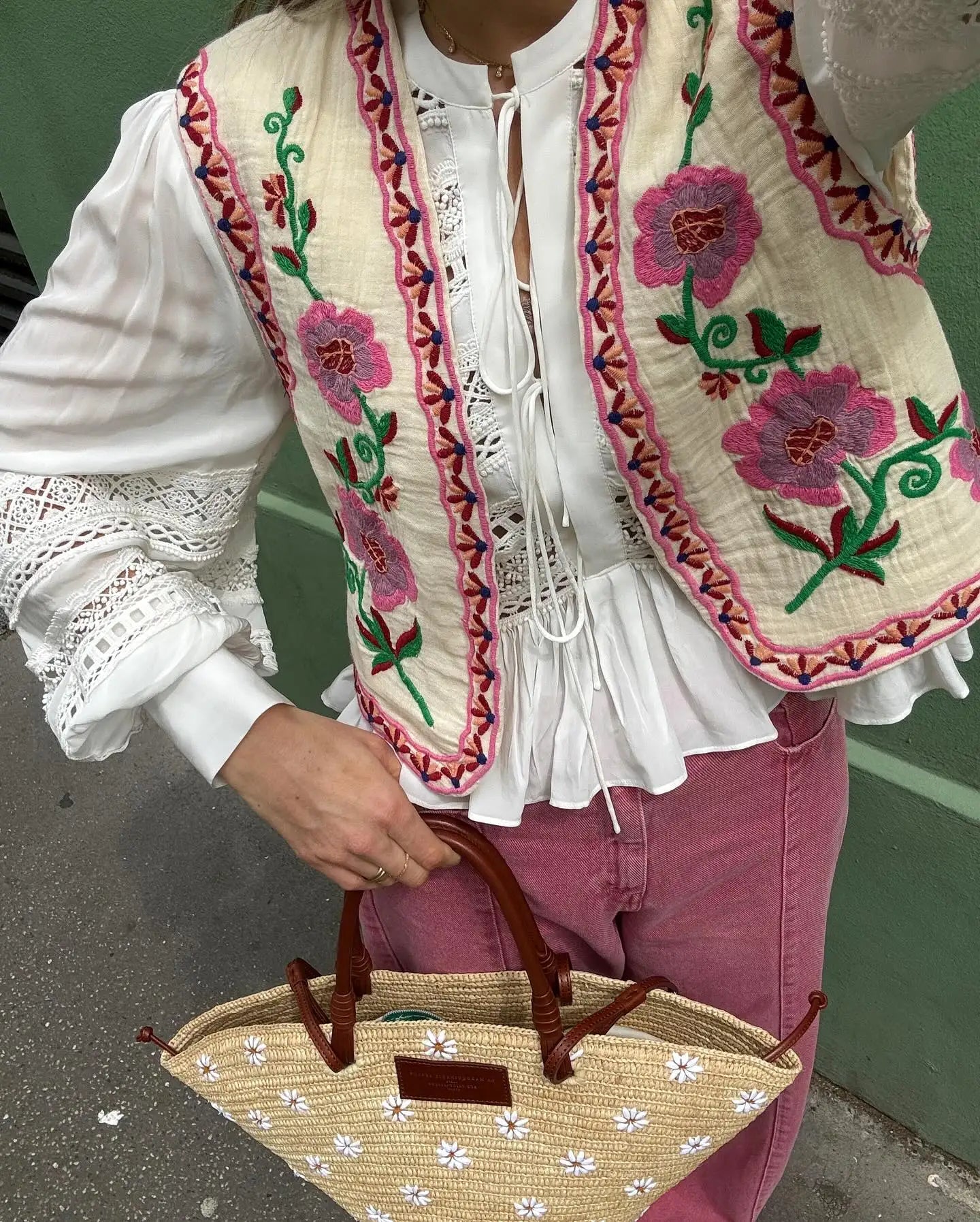 Noorje - Printed Wildflower Gilet