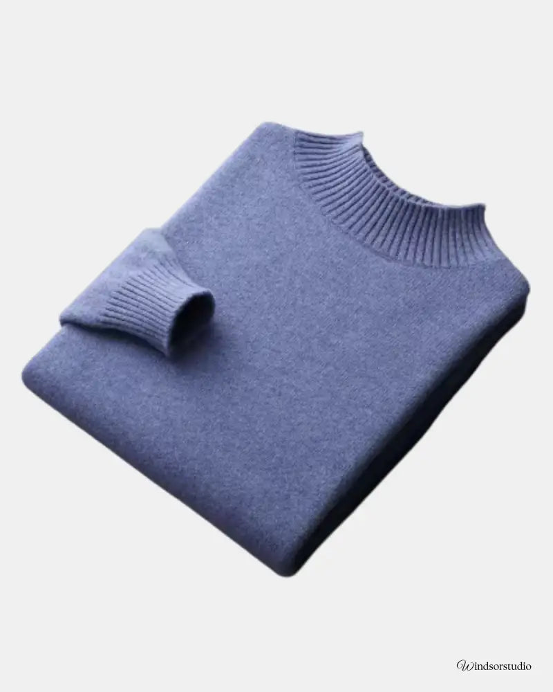 Wool Half Jumper by Mercurius Blue / S