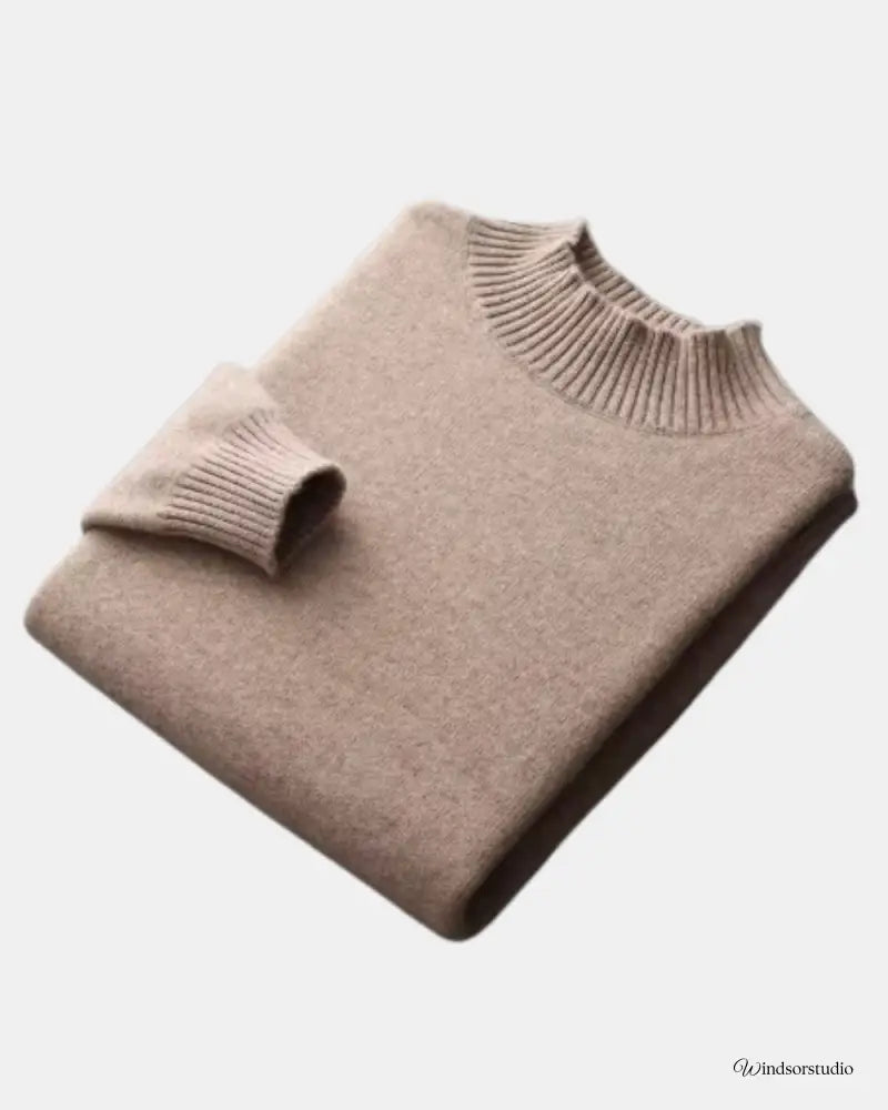 Wool Half Jumper by Mercurius Camel / S