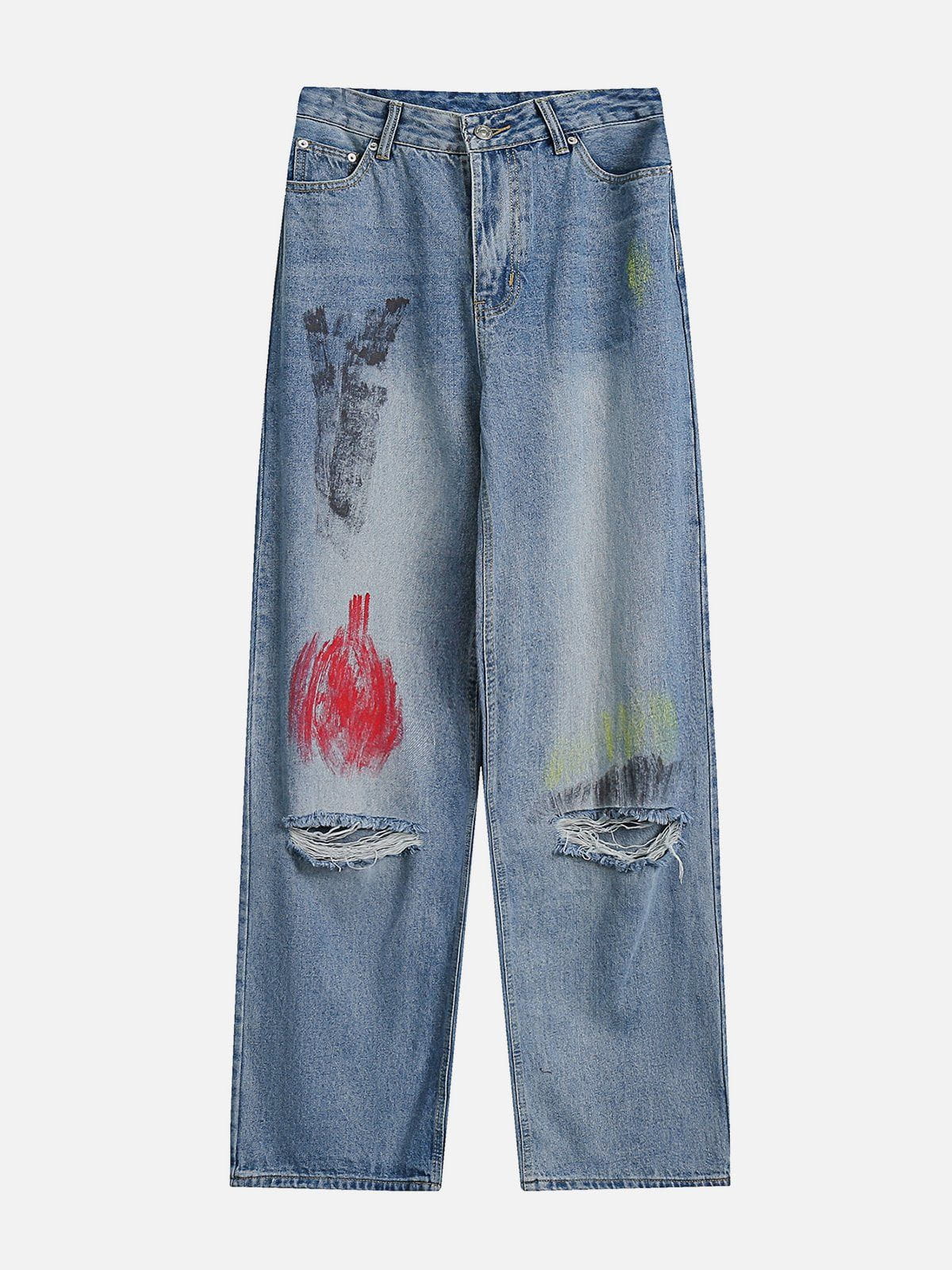 Yaki | Women's Graffiti-Patterned Fashion Trousers