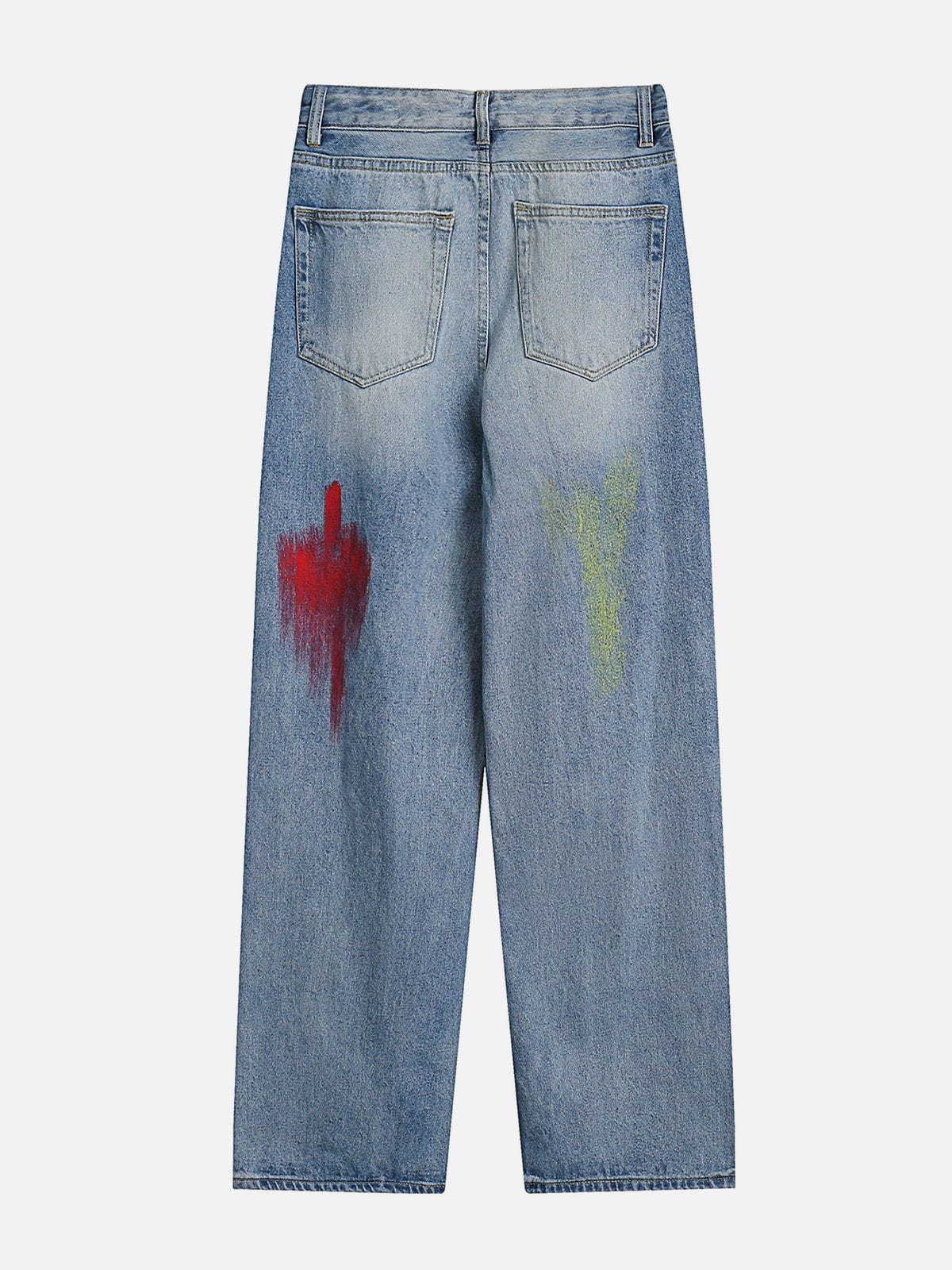 Yaki | Women's Graffiti-Patterned Fashion Trousers