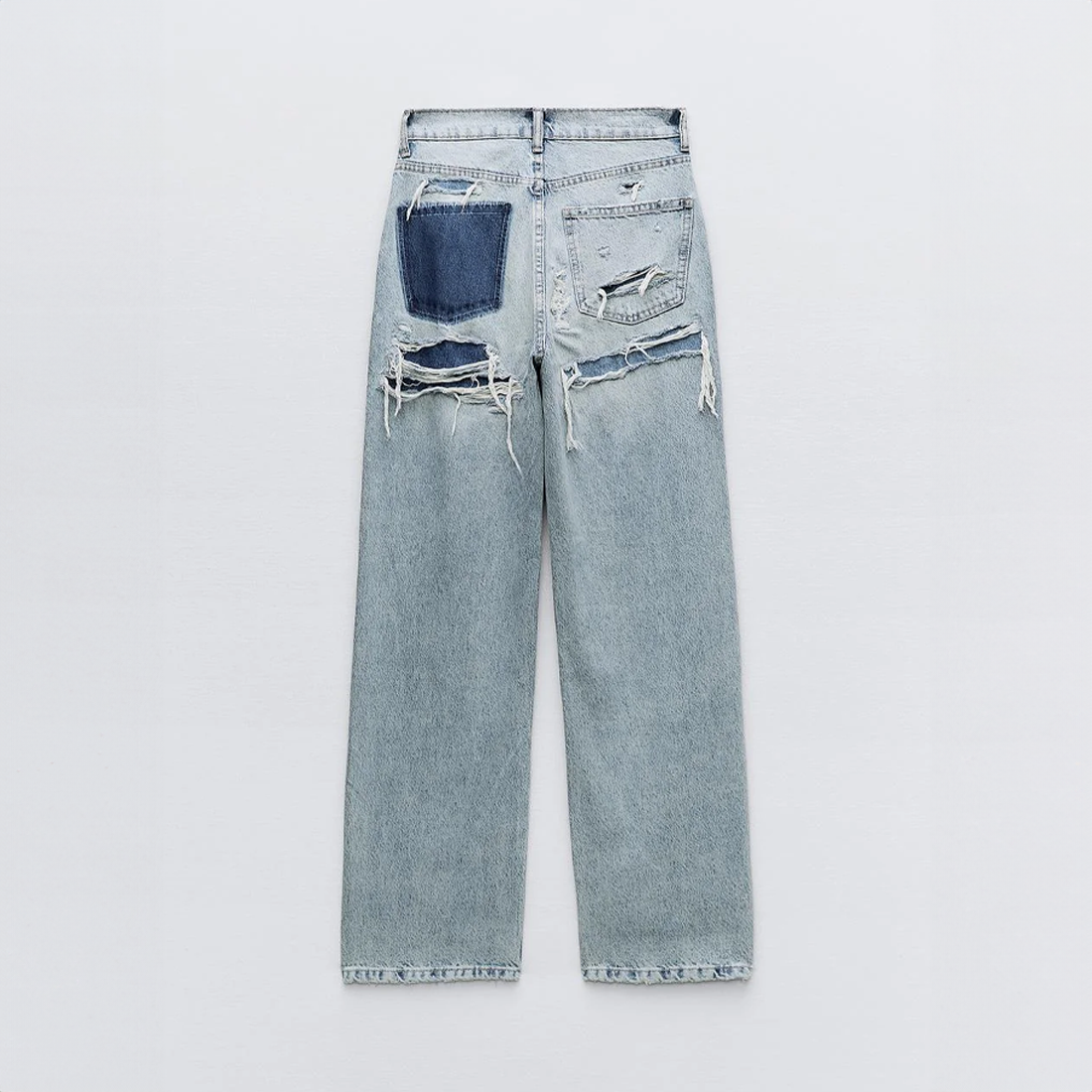 Maja - High-Waisted Distressed Jeans