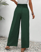 Sophie-Rae - Bohemian Print High-Waisted Lightweight Trousers